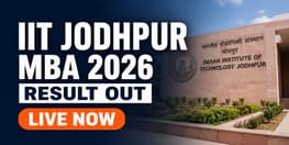 IIT Jodhpur MBA Admission 2026 28 Result Out